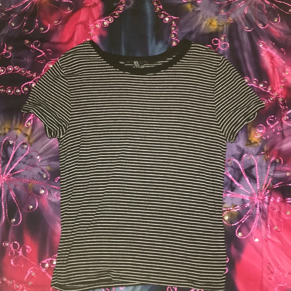Cropped Stripped Shirt